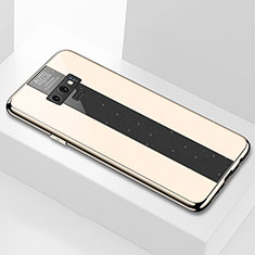 Custodia Silicone Specchio Laterale Cover T03 per Samsung Galaxy Note 9 Oro