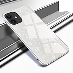 Custodia Silicone Specchio Laterale Cover T04 per Apple iPhone 11 Bianco