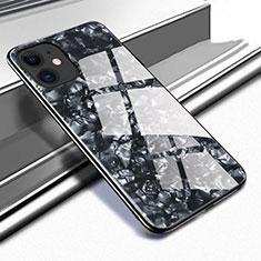 Custodia Silicone Specchio Laterale Cover T04 per Apple iPhone 11 Nero