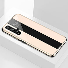 Custodia Silicone Specchio Laterale Cover T04 per Huawei Honor 20 Oro