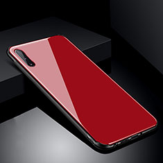 Custodia Silicone Specchio Laterale Cover T04 per Samsung Galaxy A70S Rosso