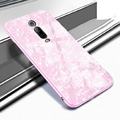 Custodia Silicone Specchio Laterale Cover T04 per Xiaomi Mi 9T Rosa