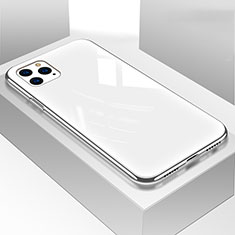 Custodia Silicone Specchio Laterale Cover T05 per Apple iPhone 11 Pro Max Bianco
