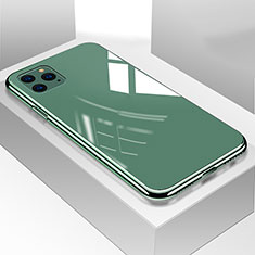 Custodia Silicone Specchio Laterale Cover T05 per Apple iPhone 11 Pro Max Verde
