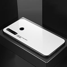 Custodia Silicone Specchio Laterale Sfumato Arcobaleno Cover H01 per Huawei Honor 20 Lite Bianco