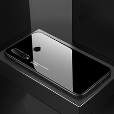 Custodia Silicone Specchio Laterale Sfumato Arcobaleno Cover H01 per Huawei Honor 20 Lite Nero