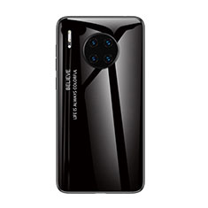 Custodia Silicone Specchio Laterale Sfumato Arcobaleno Cover H01 per Huawei Mate 30E Pro 5G Nero