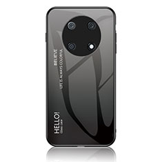 Custodia Silicone Specchio Laterale Sfumato Arcobaleno Cover LS1 per Huawei Enjoy 50 Pro Grigio Scuro