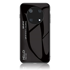Custodia Silicone Specchio Laterale Sfumato Arcobaleno Cover LS1 per Huawei Enjoy 50 Pro Nero