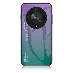 Custodia Silicone Specchio Laterale Sfumato Arcobaleno Cover LS1 per Huawei Honor Magic6 Lite 5G Multicolore