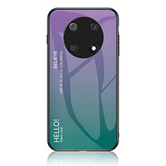 Custodia Silicone Specchio Laterale Sfumato Arcobaleno Cover LS1 per Huawei Nova Y90 Multicolore