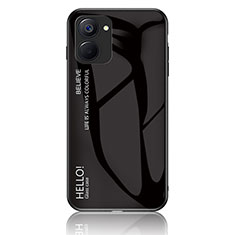 Custodia Silicone Specchio Laterale Sfumato Arcobaleno Cover LS1 per Realme 10S 5G Nero