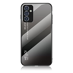 Custodia Silicone Specchio Laterale Sfumato Arcobaleno Cover LS1 per Samsung Galaxy A05s Grigio Scuro