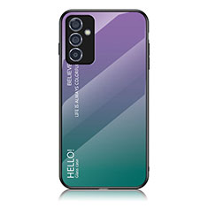 Custodia Silicone Specchio Laterale Sfumato Arcobaleno Cover LS1 per Samsung Galaxy A05s Multicolore