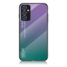Custodia Silicone Specchio Laterale Sfumato Arcobaleno Cover LS1 per Samsung Galaxy A15 LTE Multicolore