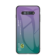 Custodia Silicone Specchio Laterale Sfumato Arcobaleno Cover LS1 per Xiaomi Black Shark 4S 5G Multicolore