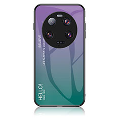 Custodia Silicone Specchio Laterale Sfumato Arcobaleno Cover LS1 per Xiaomi Mi 13 Ultra 5G Multicolore