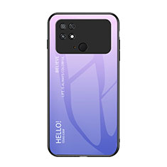 Custodia Silicone Specchio Laterale Sfumato Arcobaleno Cover LS1 per Xiaomi Poco C40 Lavanda
