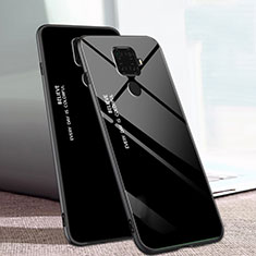 Custodia Silicone Specchio Laterale Sfumato Arcobaleno Cover per Huawei Nova 5z Nero