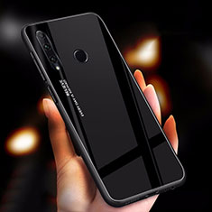 Custodia Silicone Specchio Laterale Sfumato Arcobaleno Cover per Huawei P Smart+ Plus (2019) Nero