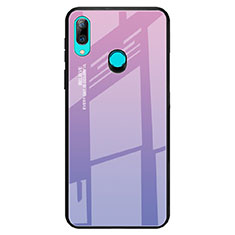 Custodia Silicone Specchio Laterale Sfumato Arcobaleno Cover per Huawei P Smart Z Viola