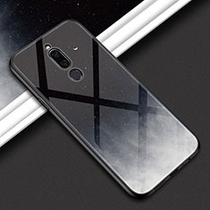 Custodia Silicone Specchio Laterale Sfumato Arcobaleno Cover per Xiaomi Redmi 8 Grigio