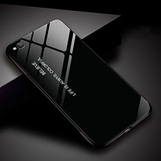 Custodia Silicone Specchio Laterale Sfumato Arcobaleno Cover per Xiaomi Redmi Go Nero