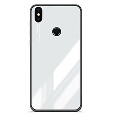 Custodia Silicone Specchio Laterale Sfumato Cover per Xiaomi Mi A2 Bianco