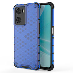 Custodia Silicone Trasparente Laterale 360 Gradi Cover AM1 per OnePlus Nord N20 SE Blu