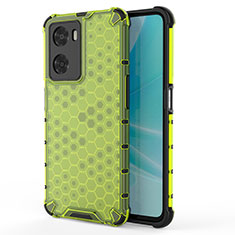 Custodia Silicone Trasparente Laterale 360 Gradi Cover AM1 per Oppo A57 4G Verde