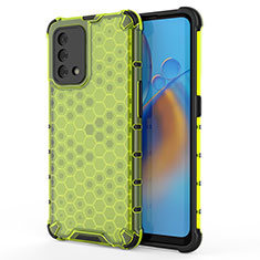 Custodia Silicone Trasparente Laterale 360 Gradi Cover AM1 per Oppo A95 4G Verde