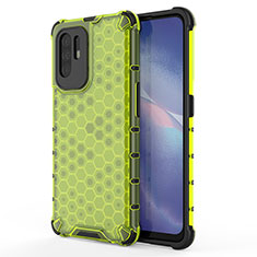 Custodia Silicone Trasparente Laterale 360 Gradi Cover AM1 per Oppo A95 5G Verde