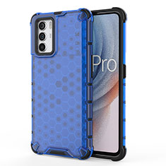 Custodia Silicone Trasparente Laterale 360 Gradi Cover AM1 per Oppo K9 Pro 5G Blu