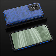 Custodia Silicone Trasparente Laterale 360 Gradi Cover AM1 per Realme GT2 Pro 5G Blu