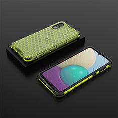 Custodia Silicone Trasparente Laterale 360 Gradi Cover AM1 per Samsung Galaxy A02 Verde