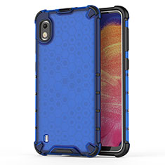 Custodia Silicone Trasparente Laterale 360 Gradi Cover AM1 per Samsung Galaxy A10 Blu