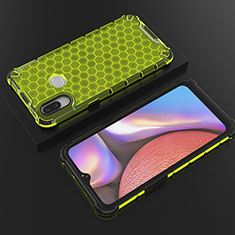 Custodia Silicone Trasparente Laterale 360 Gradi Cover AM1 per Samsung Galaxy A10s Verde