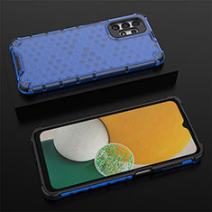 Custodia Silicone Trasparente Laterale 360 Gradi Cover AM1 per Samsung Galaxy A13 4G Blu