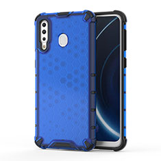 Custodia Silicone Trasparente Laterale 360 Gradi Cover AM1 per Samsung Galaxy A40s Blu