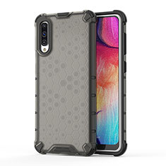 Custodia Silicone Trasparente Laterale 360 Gradi Cover AM1 per Samsung Galaxy A50S Nero