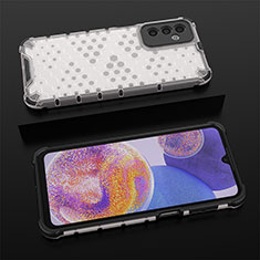 Custodia Silicone Trasparente Laterale 360 Gradi Cover AM1 per Samsung Galaxy F23 5G Bianco