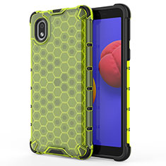 Custodia Silicone Trasparente Laterale 360 Gradi Cover AM1 per Samsung Galaxy M01 Core Verde