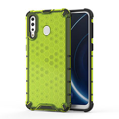 Custodia Silicone Trasparente Laterale 360 Gradi Cover AM1 per Samsung Galaxy M30 Verde