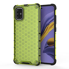 Custodia Silicone Trasparente Laterale 360 Gradi Cover AM1 per Samsung Galaxy M40S Verde