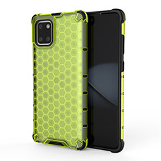 Custodia Silicone Trasparente Laterale 360 Gradi Cover AM1 per Samsung Galaxy Note 10 Lite Verde