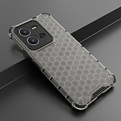 Custodia Silicone Trasparente Laterale 360 Gradi Cover AM1 per Vivo X80 Lite 5G Nero