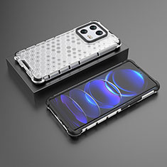 Custodia Silicone Trasparente Laterale 360 Gradi Cover AM1 per Xiaomi Mi 13 Pro 5G Bianco