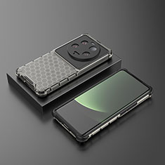 Custodia Silicone Trasparente Laterale 360 Gradi Cover AM1 per Xiaomi Mi 13 Ultra 5G Nero