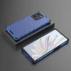 Custodia Silicone Trasparente Laterale 360 Gradi Cover AM2 per Huawei Honor 80 SE 5G Blu