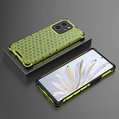 Custodia Silicone Trasparente Laterale 360 Gradi Cover AM2 per Huawei Honor 80 SE 5G Verde